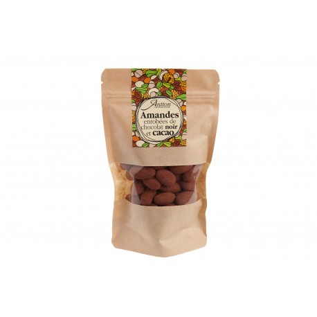 Amandes enrobées de chocolat noir